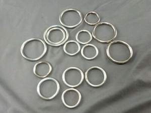 15 Welded Steel O-Rings for Crafts Decoration, Art~ 1-15/16", 1-11/16", & 2-1/2"