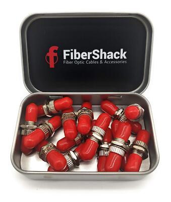 Fibershack - ST to ST Fiber Coupler 15 Pack Tin. ST Fiber Optic Couplers for ...