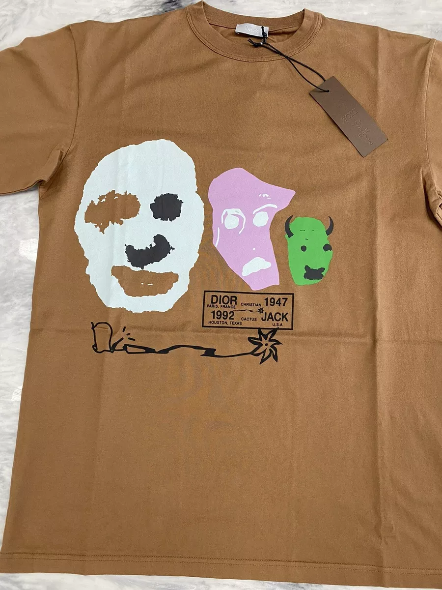 Dior Kim Jones x Travis Scott Cactus Jack Brown Skull Tee size Small  eBay