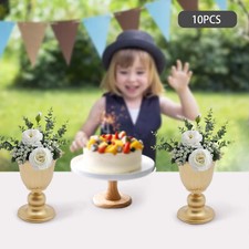 10x Metal Flower Trumpet Vases DIY Elegant Wedding Tabletop Centerpieces Vases