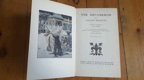 The Decameron Of Giovanni Boccaccio 2 vols in 1 trans J M Rigg - Illustrated - Imagen 2 de 3