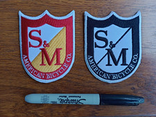S&M BMX 2 PATCHES BADGES DIRTBIKE CHALLENGER 38 SPECIAL MCS TNT GHP REVCORE NOS