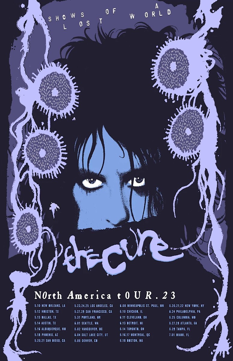 the cure world tour 2023 Poster 11 X 17 Framed | eBay