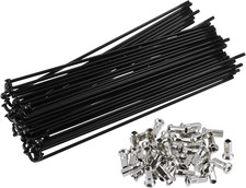 40Pcs Bicycle Carbon Steel Spokes 12G Bike Spoke 160Mm Length with Nipples for M