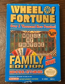 NINTENDO NES WHEEL OF FORTUNE FAMILY EDITION-COMPLETE IN BOX- GAMETEK-TESTED!
