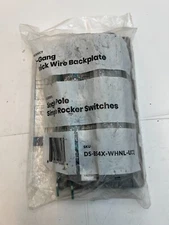 Deako DS-BS4X-WHNL-UCQ 4-Gang Quick Wire Backplate Single Pole Rocker Switch