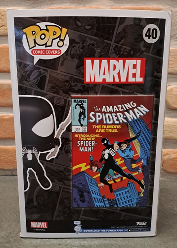 FUNKO POP SPIDER-MAN BLACK COSTUME COMIC COVER #40 AMAZING SPIDER-MAN 252 NEW - Imagen 4 de 4