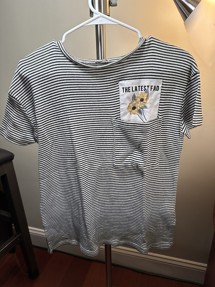 Zara Women's Striped Graphic Casual Shirt  