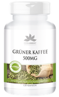 GrüNer Kaffee-Extrakt 500 Mg - 120 Kapseln 45% ChlorogensäUre Vegan Herba Direkt