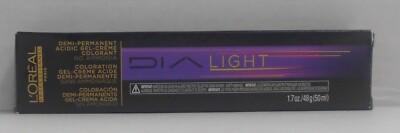 New Pkg LOREAL DIALIGHT Acidic Demi-Permanent Gel Hair Color (Black Box) 1.7 oz.