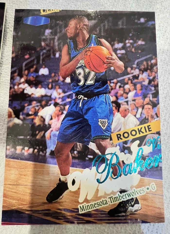 Cartão de erro raro Vin Baker/Dejuan Wheat Fleer - Imagem 2 de 4