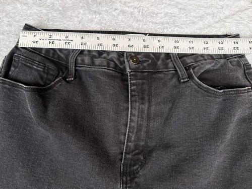 Wax Jeans Junior 13 Black Denim Bootcut High Rise Cotton Blend Stretch 28x30 - Picture 11 of 18