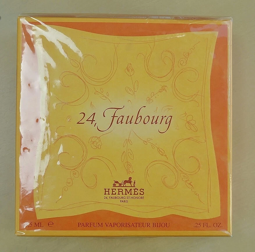 Vtg *24, FAUBOURG by HERMES* spray Pure PARFUM BIJOU 7,5 ml .25 oz GOLDEN SEALED - Image 2 of 4