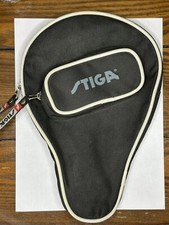 Stiga Table Tennis Blade Case Ping Pong Paddle Cover Black and Grey