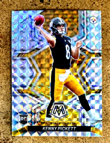 2022 Panini Mosaic Football Silver Mosiac Prizm Kenny Pickett RC #301 Eagles