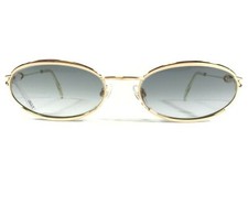 Daniel Swarovski Sunglasses 23KT GP S021 /20 V6050 Gold Frames w Blue Lenses