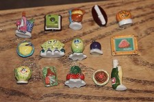 Lot feves beurre légume bouteille glace assiette gâteau citrouille cerise (292)