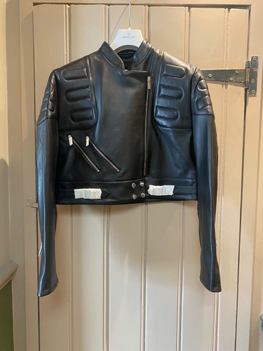 BNWT RP £1695 Christopher Kane Fresh Start leather biker jacket in black.IT 40 - Picture 4 of 16