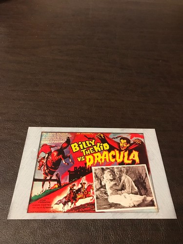 CONTINENTAL UNPOSTED MEXICAN LOBBY CARD POSTCARD - BILLY THE KID VS DRACULA