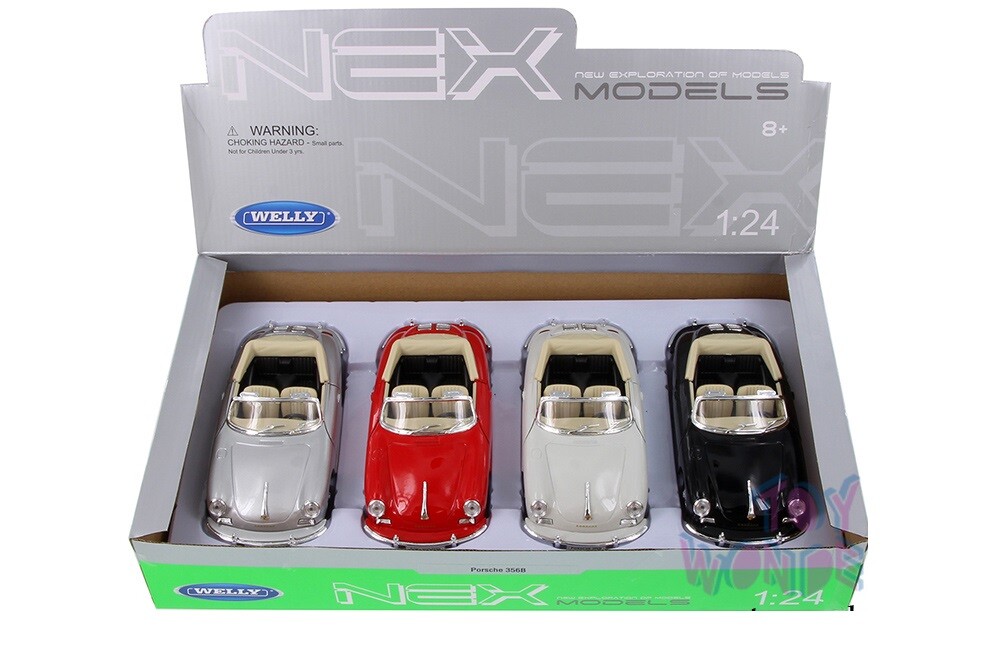 Porsche 356B Convertible Welly Diecast Model Toy Car 7.25