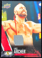 2021 UPPER DECK AEW LANCE ARCHER MAT RED RELIC #D 7/50