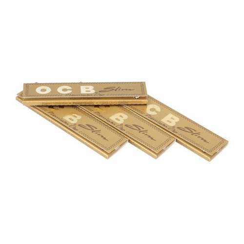 OCB Premium Gold King Size Slim Rolling Papers (12 Booklets) - Picture 5 of 6
