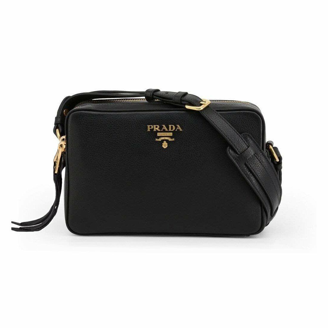 Prada Vitello Phenix Double Zip Crossbody Bianco White in Leather with  Gold-tone - US