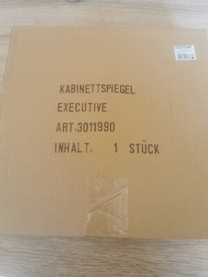 Comair Kabinettspiegel rund schwarz 29cm