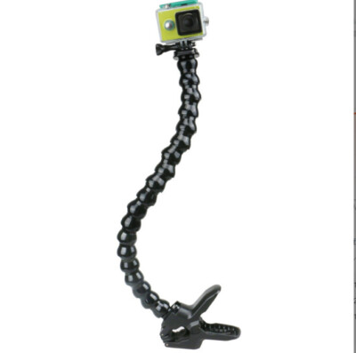 45cm Einstellbar Schwanenhals Neck + Klemm Halterung For GoPro Hero7/6/5