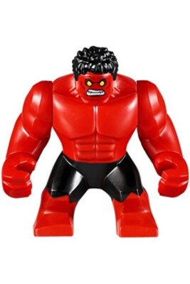 Lego Marvel Super Heroes Figur / Minifigur - Red Hulk (sh0370) Set 76078