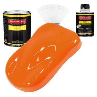 Restoration Shop California Orange Acrylic Enamel Quart Kit, Auto Paint