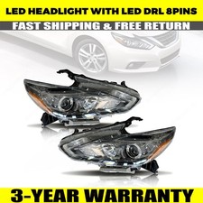Par de faros LED de xenón para Nissan Altima 2016-2018 con LED DRL izquierda+derecha