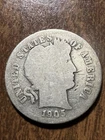 1905-S Barber Liberty Head Dime 90% silver Actual coin Good Coin