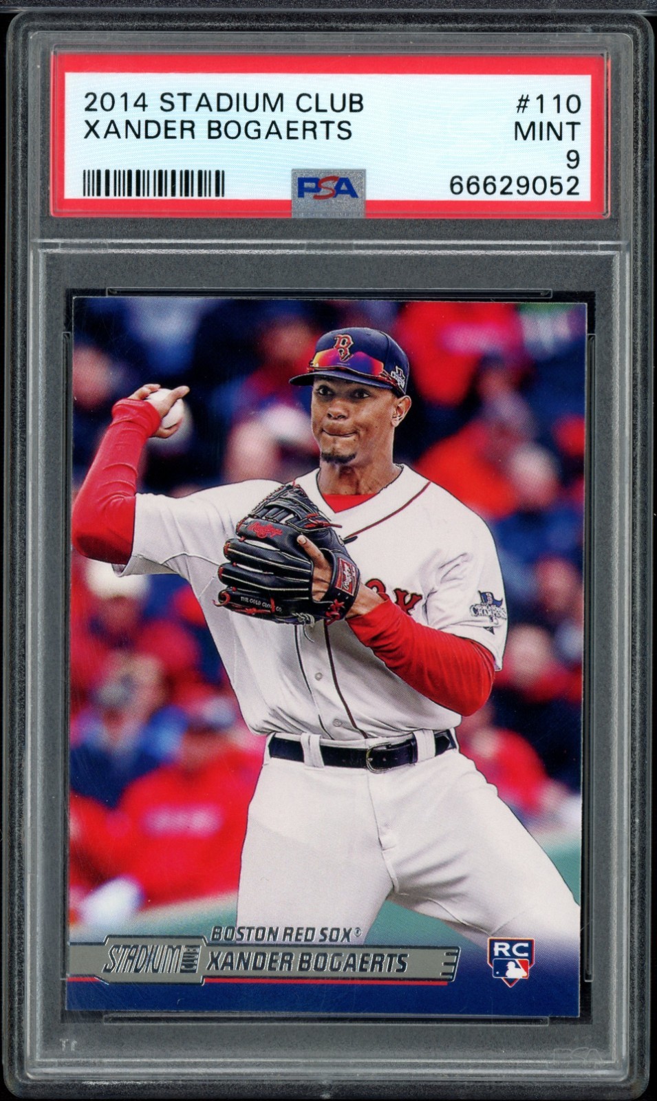 Xander Bogaerts 2014 Topps Stadium Club #110 RC Rookie Card Boston Red Sox PSA 9