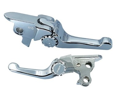 PSR Anthem Shorty Adjustable Lever Set Chrome #12-01666-20 Harley Davidson