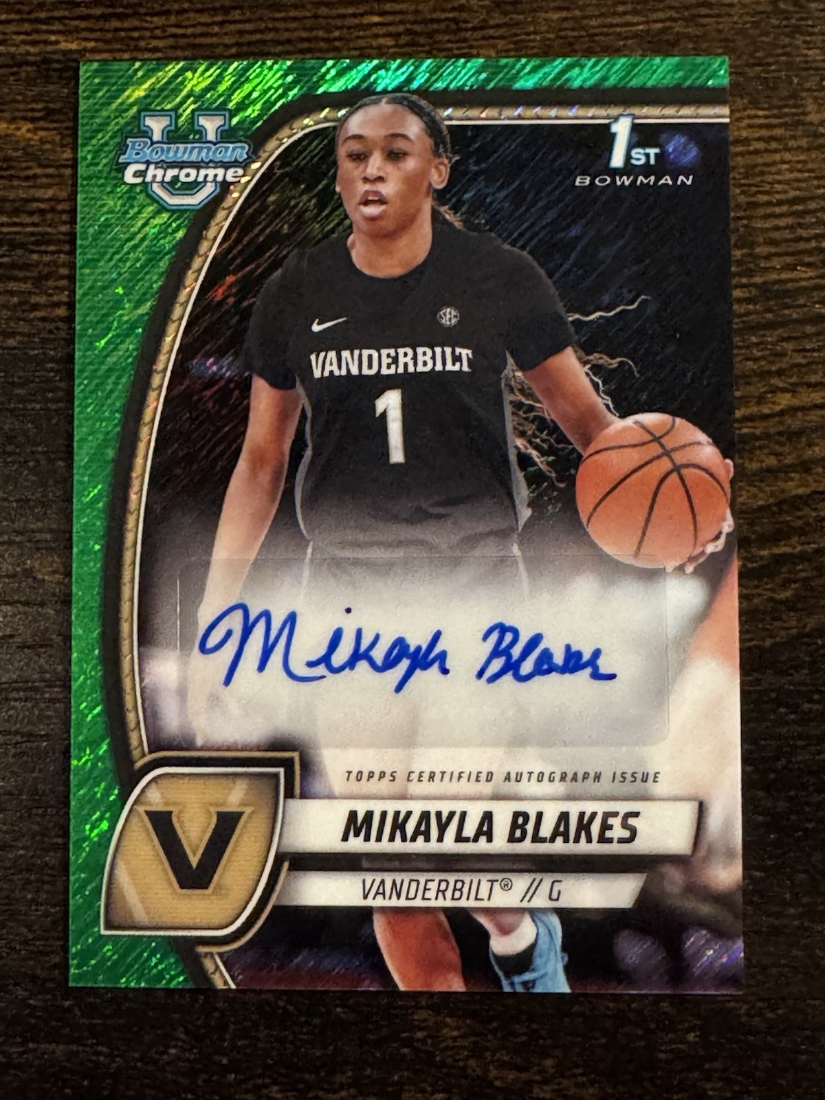 2024-25 Bowman University Chrome - Chrome Prospect Autographs Mikayla Blakes #55