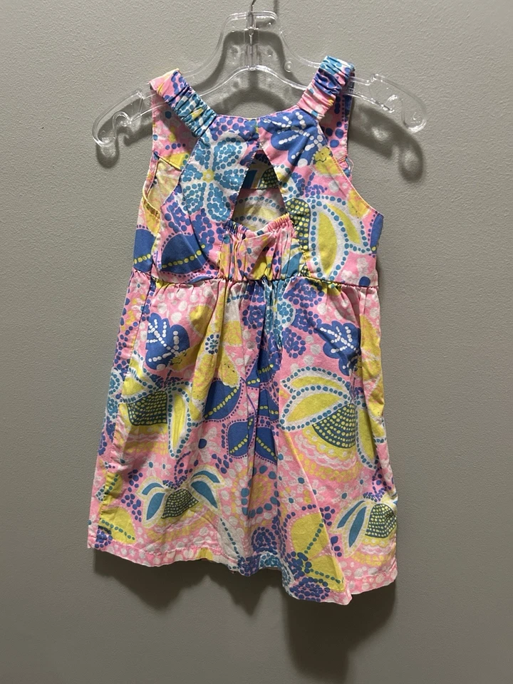 Healthtex Baby Girls Size 3T Floral Print Sleeveless Multicolor Dress - Image 2 of 4