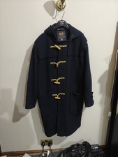 Gloverall Original English Duffle Coat Navy Mens Size M Made in England Wool
