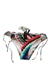 La Blanca Womens Bikini Bottom Size12 Multicolor Paradise UPF 50 Beach Pool NWT