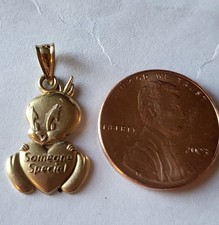 Very Rare Gold Michael Anthony WB  2000 14k Someone Special Tweety Pendant,  