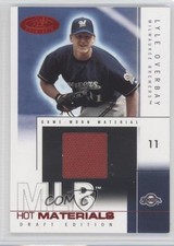 2004 Fleer Hot Prospects Draft Edition Materials Red 29/50 Lyle Overbay 0o9
