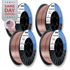  4 x 10-Lb Spools ER70S-6 .023" 0.6 mm Mild Steel MIG Welding Wire