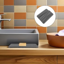 2 Pcs Diatomite Water Absorbing Stone Tray Diatomaceous Bathroom Sink