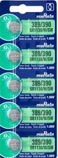 Ten 10  Murata Watch Battery Size 389/390 Replace V389 SR54 w/tracking 