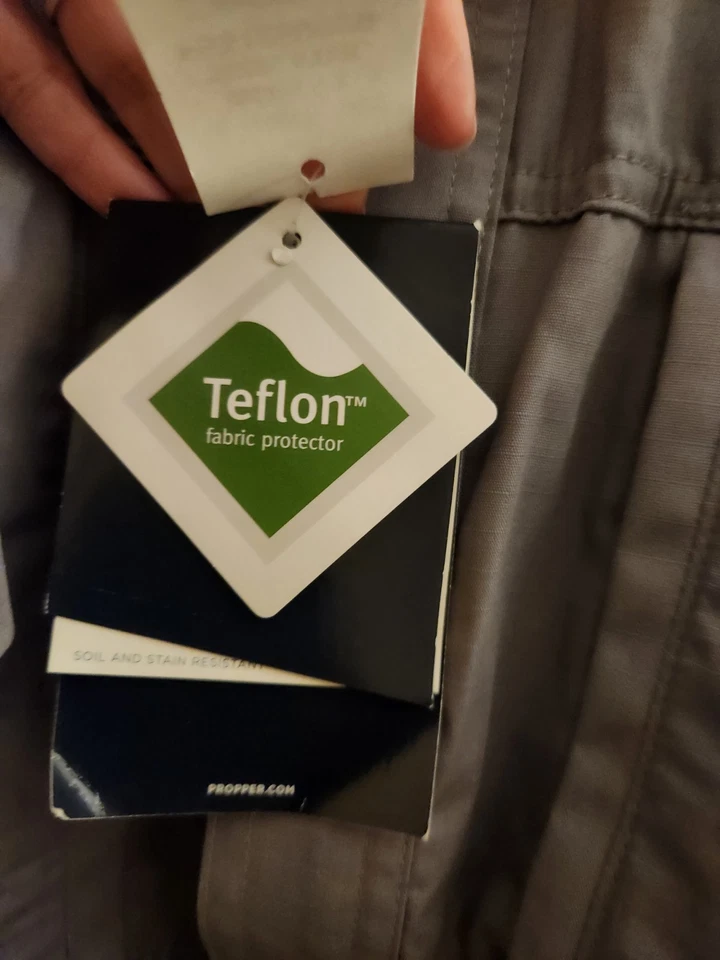 NWT Propper  Olive Green Tactical Shirt Teflon Long Sleeve Sz 4XLR  - Image 4 of 4