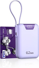 Portable Charger 20000mAh Power Bank PD 35W USB-C Built-in Cable for iPhone