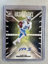 2024 Panini Donruss Optic MOHAMED IBRAHIM Hash Marks Auto Detroit Lions MINT