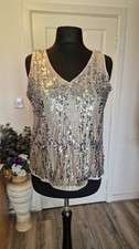 Gallery size L sequined camisole top