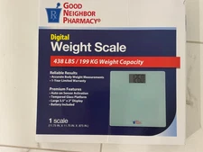 New Good Neighbor Pharmacy Digital Electronic Weight Scale 11.75" x 11.75"