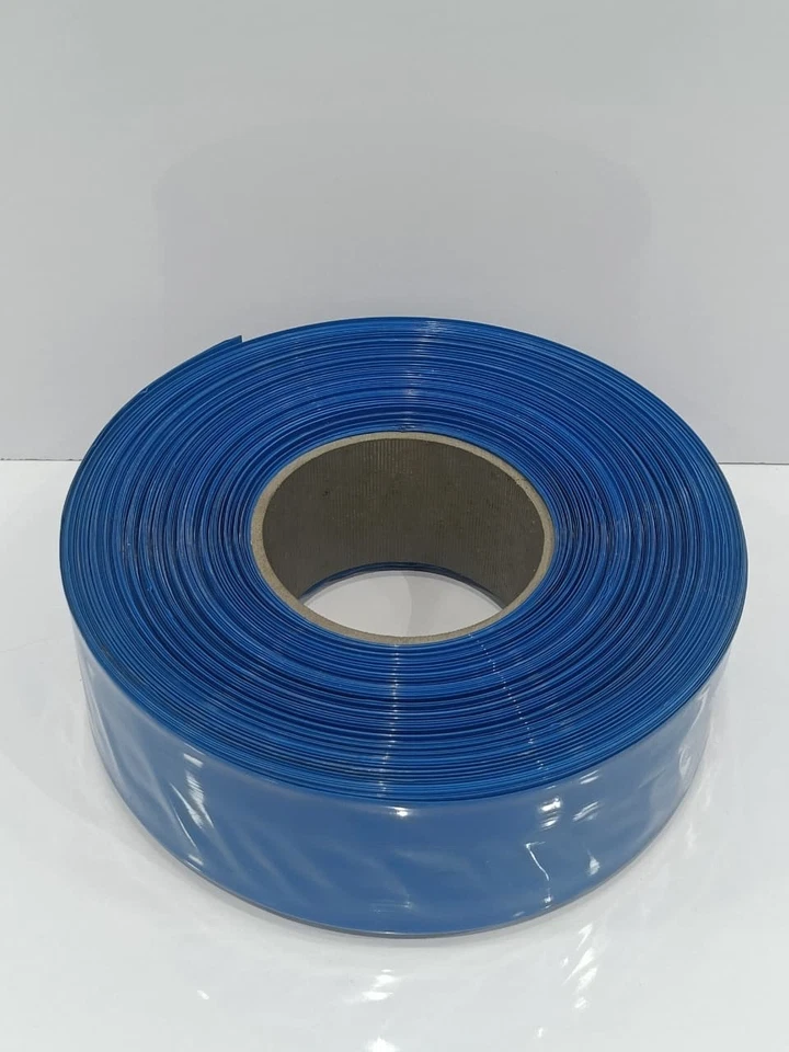 Rotolo tubo termoretraibile - AVC, blu, 100 metri, grado industriale - Immagine 4 di 4